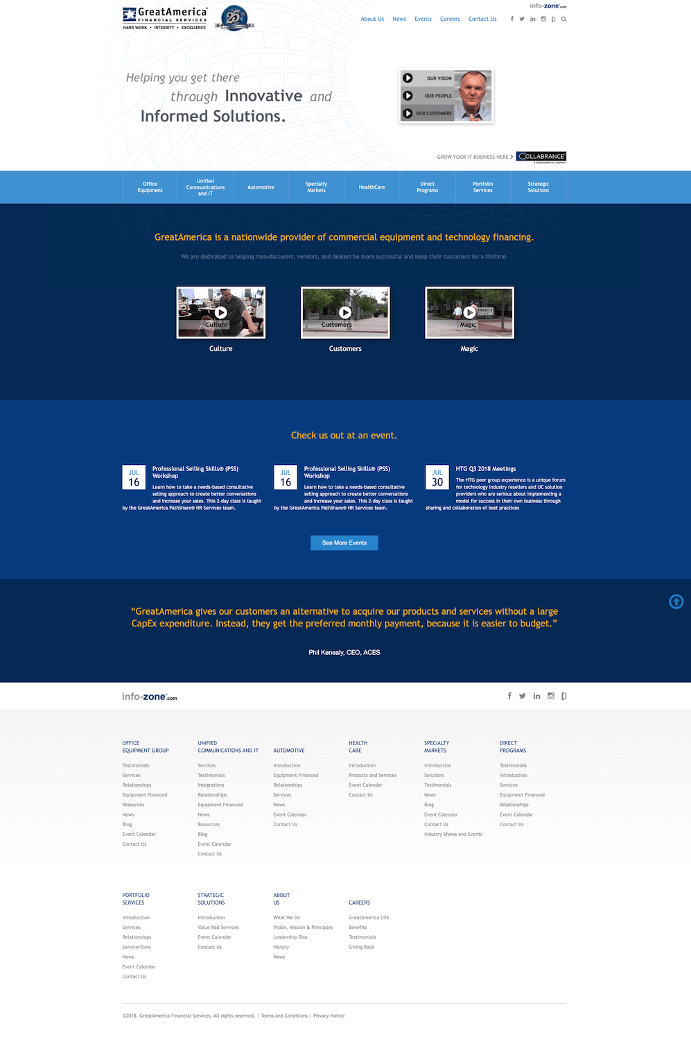 GreatAmerica website before 2019 redesign
